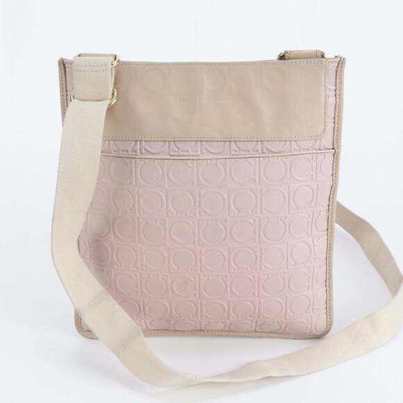 SALVATORE FERRAGAMO Handbags - Salvatore Ferragamo Gancini Monogram Leather Shoulder Bag, Pink, Women's